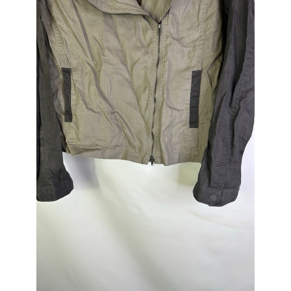 Eileen Fisher Linen Color Block Lightweight Jacket - image 2